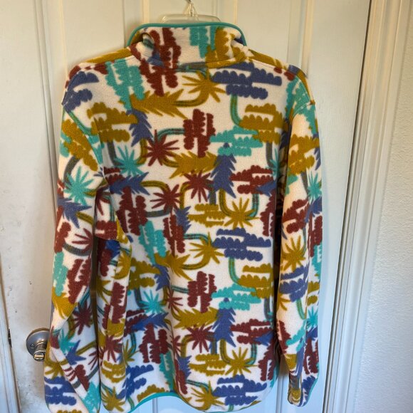 NEW Patagonia Lightweight Synchilla Snap-T Fleece Pullover Women's L Tree Print - Picture 10 of 13